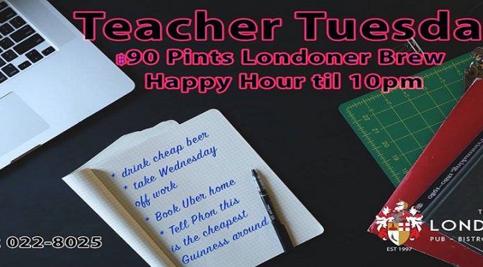 TEACHER TUESDAYS @ THE LONDONER