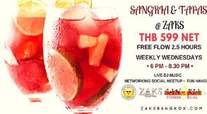 SANGRIA & TAPAS @ ZAKS