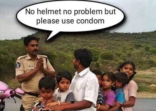 NO HELMET? NO PROBLEM!