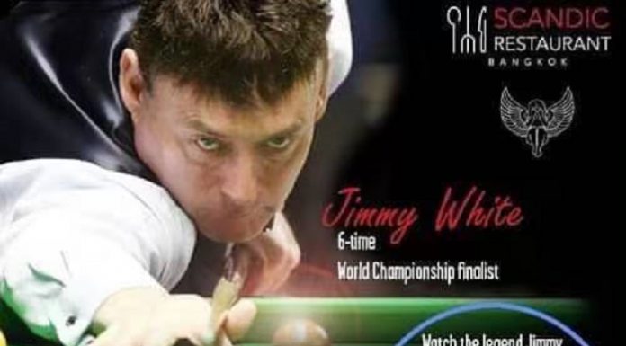 SNOOKER LEGEND JIMMY WHITE @ SCANDIC RESTAURANT