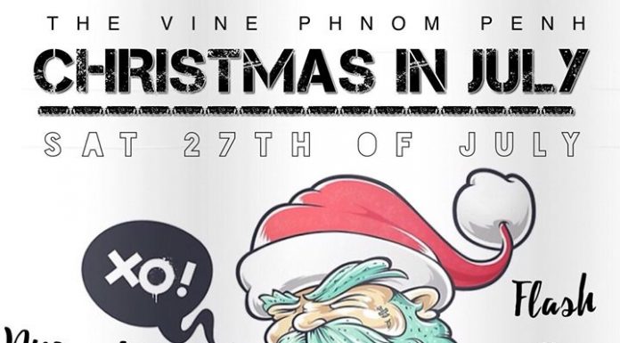 CHRISTMAS IN JULY @ VINE PHNOM PENH