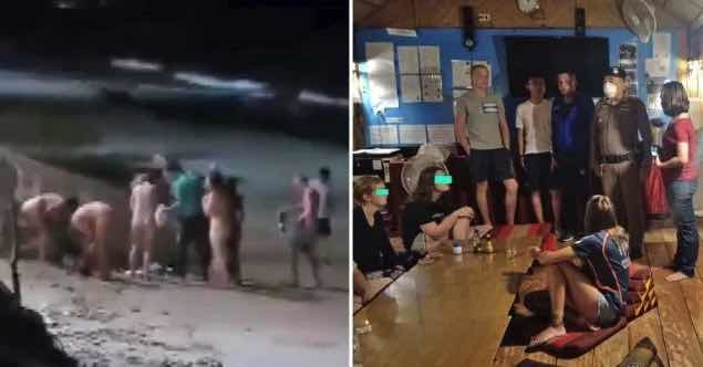 BRITS FORCED TO DO WALK OF SHAME