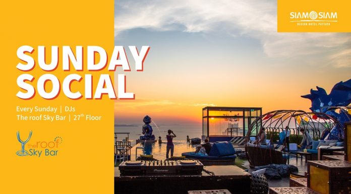 SUNDAY SOCIAL @ THE ROOF SKY BAR