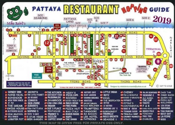 USEFUL PATTAYA MAPS FOR FIRST TIME VISITORS Chrome Crumpet   PATTAYA RESTAURANT 586x420 