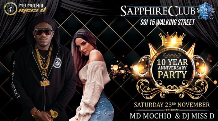 SAPPHIRE CLUB 10 YEAR ANNIVERSARY PARTY
