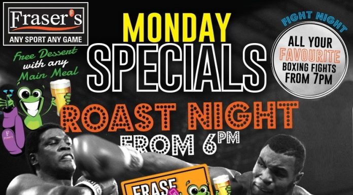 ROAST NIGHT @ FRASER’S
