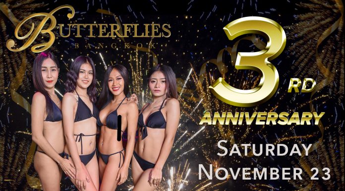 BUTTERFLIES 3RD ANNIVERSARY PARTY