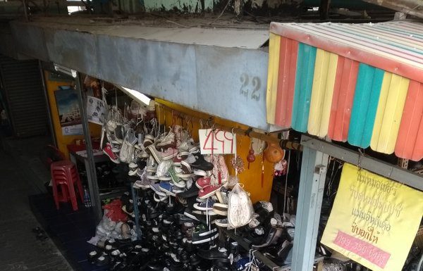 Selling shoes is obviously exhausting work!