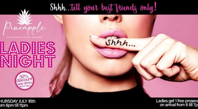 Pineapple Restaurant & Sky Lounge presents: Rooftop Ladies Night!