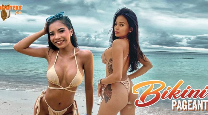 Hooters weekly bikini pageant at Hooters Nana