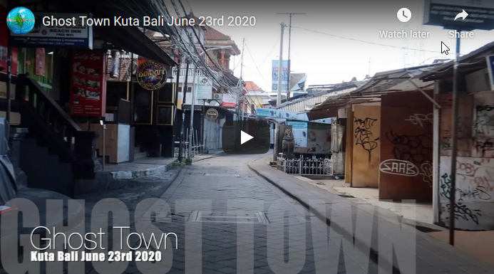 Even the ghosts have left town. Once thriving tourist mecca Kuta beach left resembling an apocalyptic town.