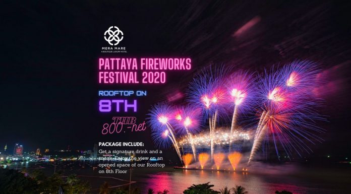 Pattaya Fireworks Festival 2020 at Mera Mare