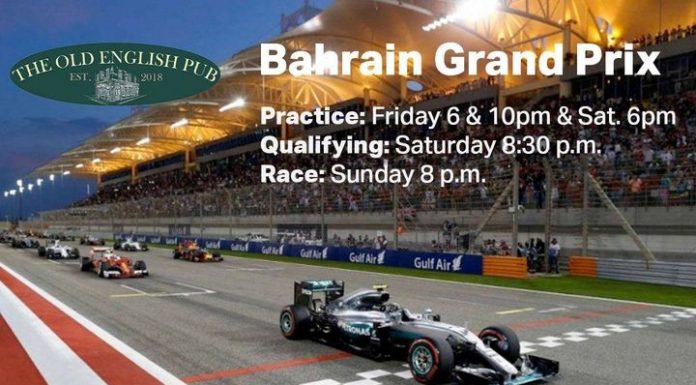 Live sport this weekend @ The Old English Pub