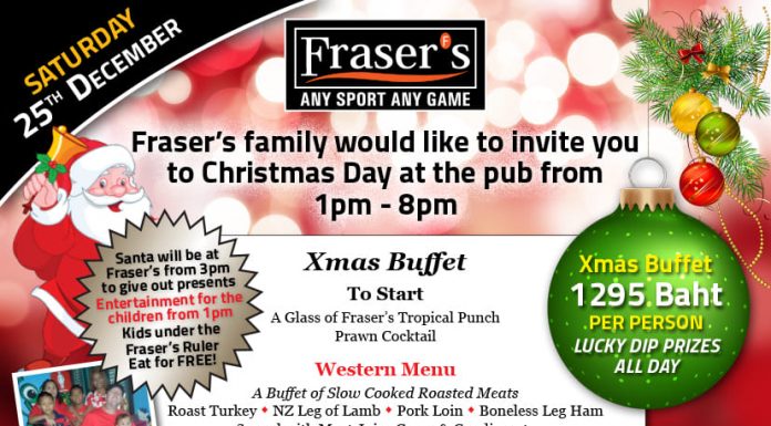 Christmas Day @ Frasers Sports Bar, Pattaya