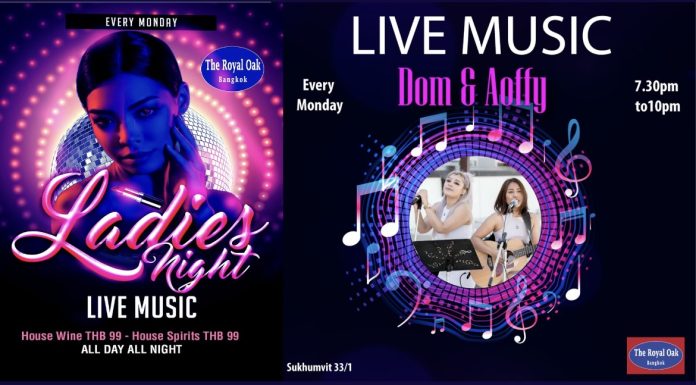 LADIES NIGHT @ THE ROYAL OAK, BANGKOK