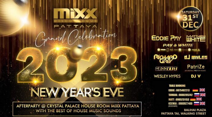 New Year’s Eve @ Mixx Club Pattaya