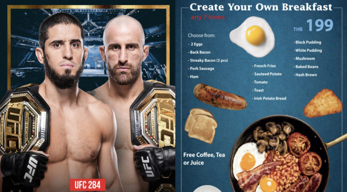 UFC 284 Makhachaev v Volkonovski @ The Royal Oak, Bkk