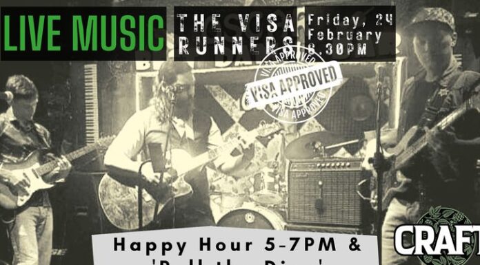 LIVE MUSIC: THE VISA RUNNERS @ CRAFT ‘Beer – Friends – BBQ’