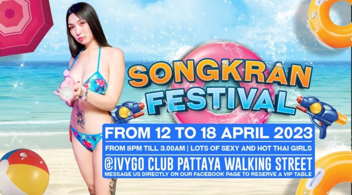 Songkran Festival at Ivygo Gogo Walking Street