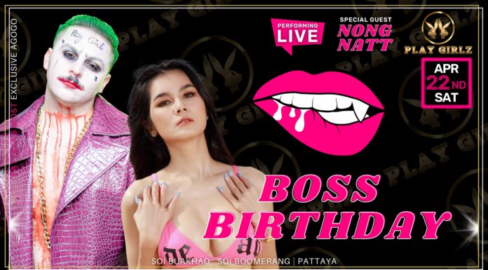 Boss Carlos’s Birthday & Nong Natt Live @ Play Girlz Pattaya