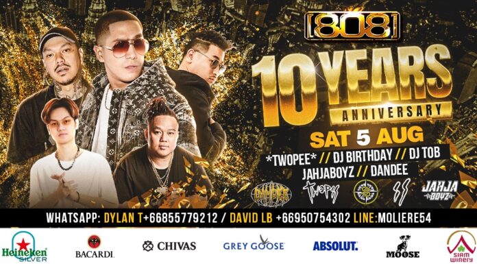 808 Club 10th years anniversary ft. TWOPEE x BKK crew Bangkok Invaders
