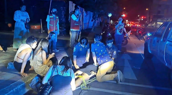 Pattaya bar worker severely electrocuted by faulty light pole