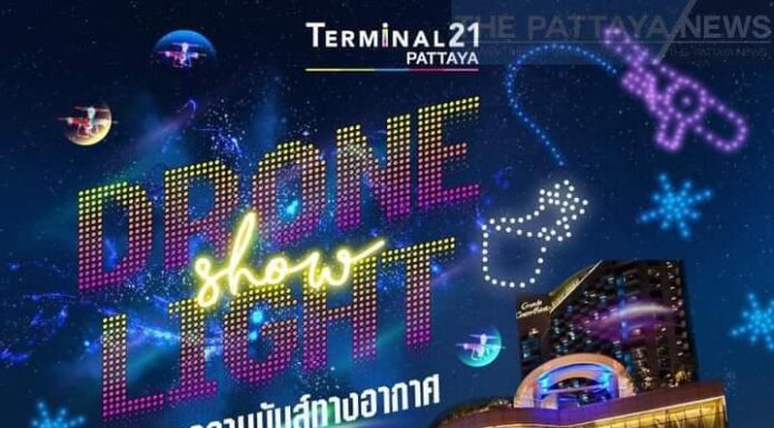Pattaya’s Sky to Sparkle with 300 Drones for Start of Songkran Celebration