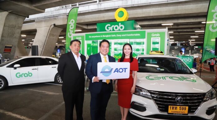 Grab to operate from Suvarnabhumi Airport