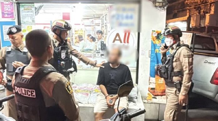 Belgian Man Arrested For Second Time in Three Days, Trying to Cause Problems at Second Pattaya Convenience Store