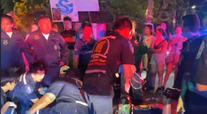 British Rider Injures Thai Woman in Pattaya Crash After Wheelie Stunt, Attacked by Bystanders