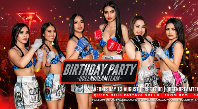 Muay Thai Birthday Bash at Queen Club – Tuesday, 13 August!