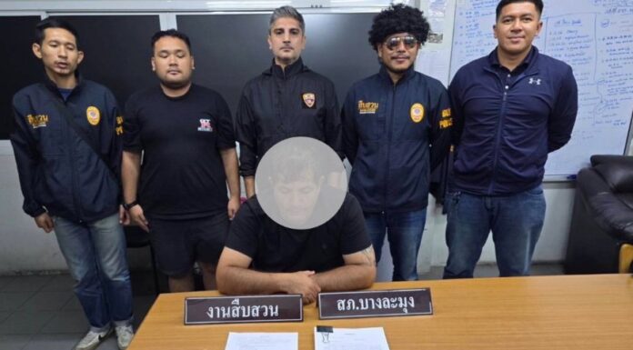 Iranian Man Arrested in Pattaya for Posing as Police Officer and Robbing Indian Tourist