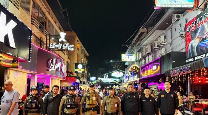 Pattaya LK Metro Police Inspection Finds No Prostitution in 5 Free Policy Enforcement