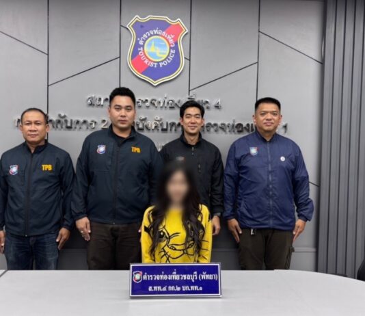 Pattaya Tourist Police Arrest Suspect After Chinese Visitor Robbed in Hotel Room