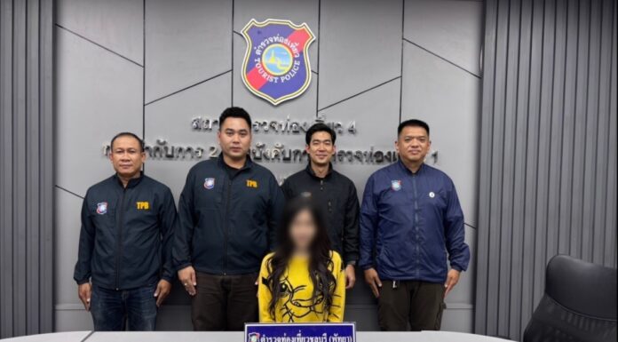 Pattaya Tourist Police Arrest Suspect After Chinese Visitor Robbed in Hotel Room