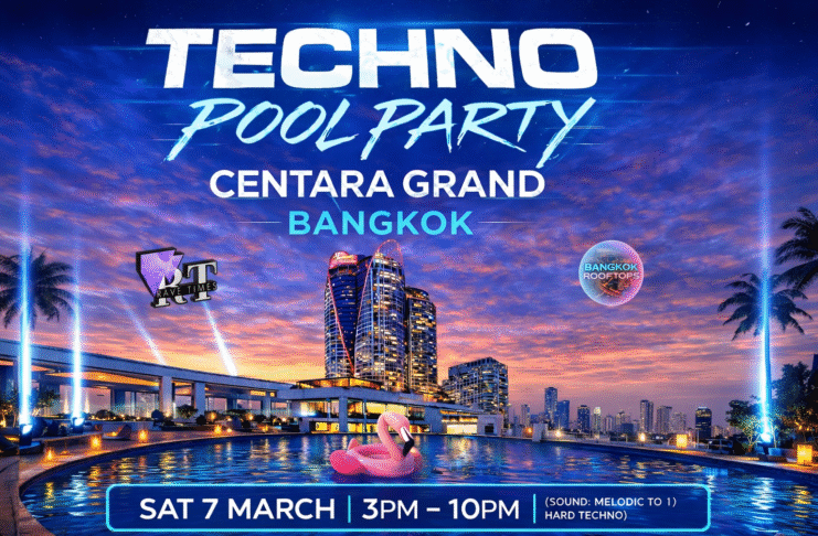 Bangkok’s Biggest Techno Pool Party @ Centara Grand