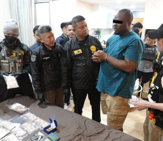 Bangkok Police Arrest Nigerian Ringleader in Cocaine Trafficking Crackdown
