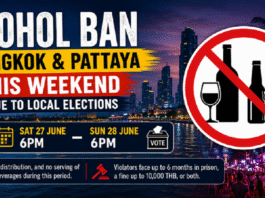 Alcohol Sales Banned in Bangkok and Pattaya This Weekend Due to Local Elections