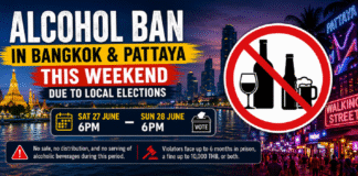 Alcohol Sales Banned in Bangkok and Pattaya This Weekend Due to Local Elections