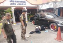 Foreign Man Shot After Allegedly Stabbing Bangkok Police Officer During Disturbance