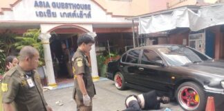 Foreign Man Shot After Allegedly Stabbing Bangkok Police Officer During Disturbance