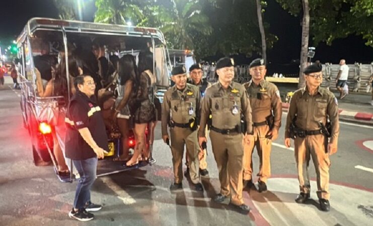 Pattaya Police Detain 25 in Prostitution Crackdown Ahead of US Navy Visit