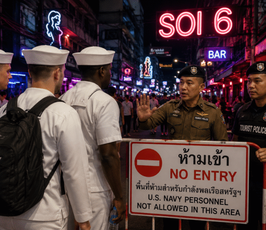 Pattaya Bans US Navy Personnel From Soi 6, Soi 6/1 and Soi 7 During September Port Visit
