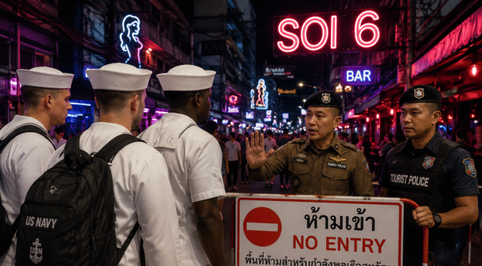 Pattaya Bans US Navy Personnel From Soi 6, Soi 6/1 and Soi 7 During September Port Visit
