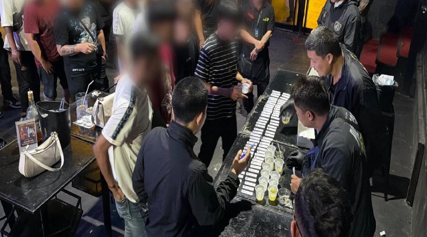 Pattaya nightclub drug raid at Fin Up Pattaya