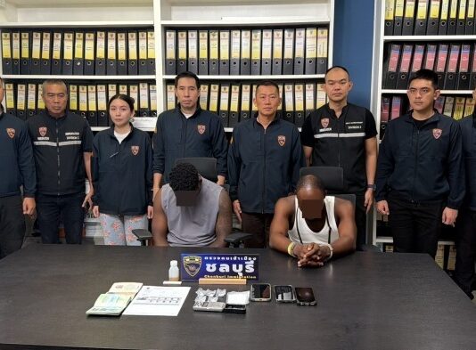 Pattaya Cocaine Arrest: Two Nigerian Men Detained After Drugs Found in Condo